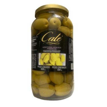 Imagem de Azeitona Verde com Caroço Premium Calé Vidro 500g