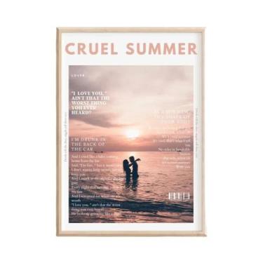 Imagem de Pôster Do Álbum Taylor Swift Lover Em Tela Para Decoração De Sala De E