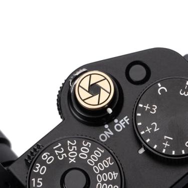 Imagem de DBZZ Botão do obturador da câmera para Fujifilm x-t50 x-t30 xt200 xt100 xpro2 xpro3 xe4 xa7 para Nikon f3 f3ma para Olympus (latão)