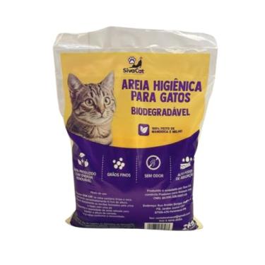 Imagem de Siva Cat Areia Higiênica Biodegradável- Milho e Mandioca - Grãos Finos 2 KG