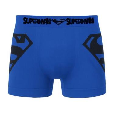 Imagem de Cueca Boxer Altomax DC Superman Infantil - Azul 6-8, Azul, 6