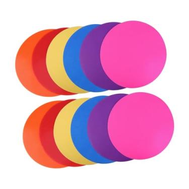 Imagem de Aymzbd Pontos, Marcações, Círculos, Pontos, Redondos, 23 Cm, Tapetes para Treino de Agilidade E Velocidade, Discos Planos para Tênis, 12 PeÇas
