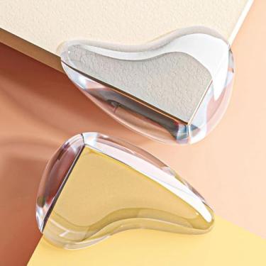 Imagem de 10 peças de protetor de canto transparente de silicone macio - adequado para protetores de canto seguros de móveis, armários, vidro e mesas de centro