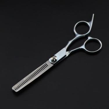 Imagem de Tesoura de corte de cabelo de aço inoxidável, tesoura de corte de cabelo profissional para cabeleireiro, salão de beleza e uso doméstico