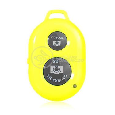 Imagem de Controle Remoto Disparador Foto Bluetooth Selfie Amarelo Nº8