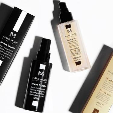 Imagem de Bruma Luz Make More 120ml Fixador de Maquiagem Brilho Glow Fixadora Ve