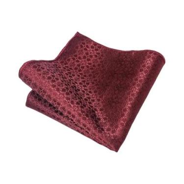 Imagem de Lenço Listrado Azul E Cinza Para Homens Acessório De Terno Formal De A