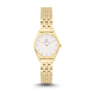 Imagem de Relógio Feminino Dourado Elegante Delicado Pequeno New Port-Feminino