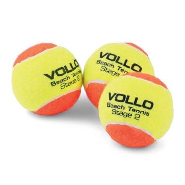 Imagem de Bola De Beach Tennis Com 3 Unidades Vbt001 Vollo-Unissex