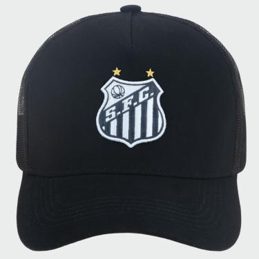 Imagem de Boné Santos Trucker Brasão Bordado Oficial Licenciado-Unissex