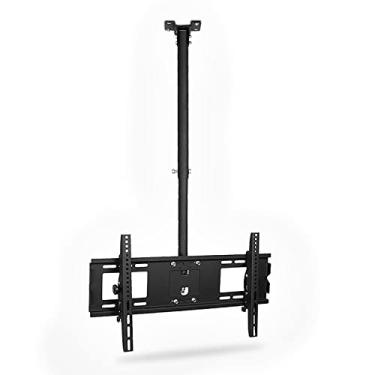 Imagem de Suporte de TV Suporte de teto para TV, suporte de parede de teto com inclinação plana ajustável em altura, suporte de TV de teto para TVs de 42 a 70 polegadas, tela de painel de plasma, 1,5 m (1,5 m)