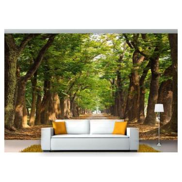 Imagem de Papel De Parede Estrada Caminho Floresta 3D 6M² Nes088 - Você Decora