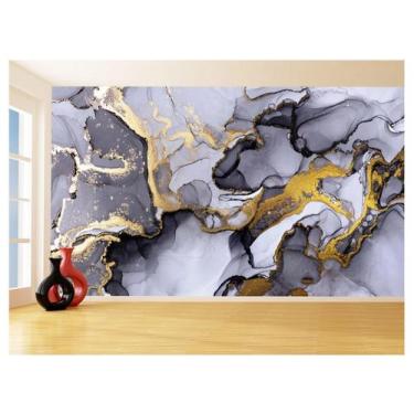 Imagem de Papel De Parede 3D Estilo Marmore Tintas Cores 3,5M Mbr76 - Você Decor