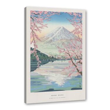 Imagem de Pôster Hasui Kawase Ohara Koson Impressões Katsushika Hokusai Pintura em Tela Onda Japonesa Arte de Parede Hiroshige Imagens para Decoração de Casa (SKU4,20,3 x 30,5 cm = (20 x 30 cm), Emoldurado