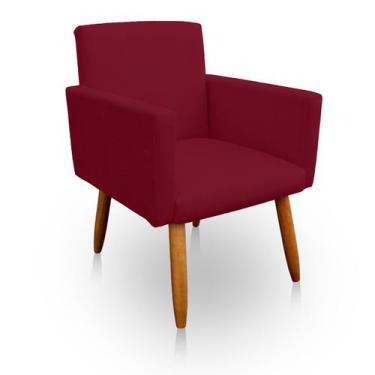 Imagem de Poltrona Decorativa Nina para Sala e Quarto Suede - LH Decor - Los Her