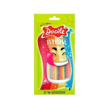 Imagem de 2 Pacotes Regaliz Fitinha Colorida Morango Cítrico 70g - Docile, 1 PAC