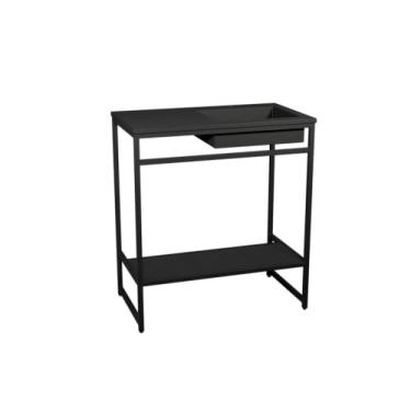Imagem de Gabinete para Banheiro Iron Black 80cmx45cm Preto Fosco