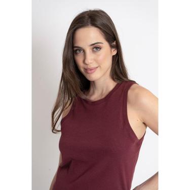 Imagem de Regata Feminina Aleatory Blossom Vinho-Feminino