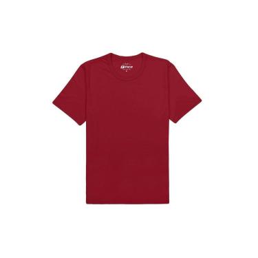 Imagem de Camiseta Básica  Manga Curta Masculina 00820 Fico Vermelha-Masculino