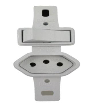 Imagem de Interruptor Simples + Tomada 20a Sem Placa - Radial Pollar