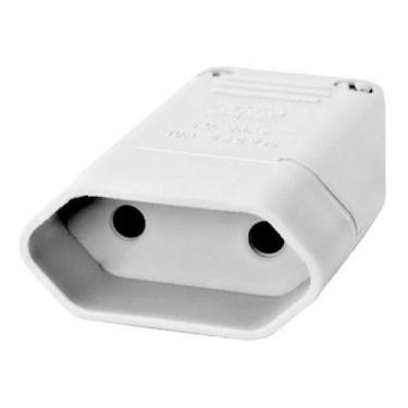 Imagem de Plug Tomada Fêmea 10A Branco 2 Polos 1042 - Perlex