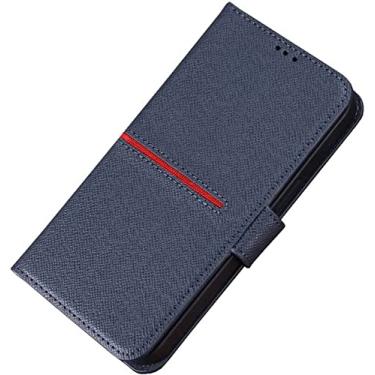 Imagem de MAALYA Capa de telefone clamshell, carteira de couro fólio com função stend [porta-cartões] para Apple iPhone 14 Plus Case 6,7 polegadas 2022 (Cor: Azul)