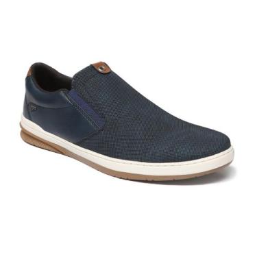 Imagem de Sapatênis Tênis Slip-On Masculino Bardone Calce Fácil, Marinho, 41