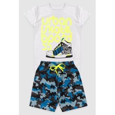 Imagem de Conjunto Infantil Menino Urban Skate 55 - Big Fun (Leandra), Branco, 1