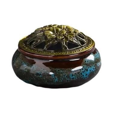 Imagem de Suporte De Incenso Aromático Espiral Criativo Em Madeira Decorativa Pa