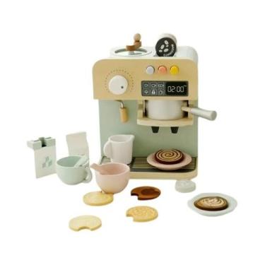 Imagem de Conjunto De Brinquedo De Máquina De Café De Madeira Para Crianças, Jog