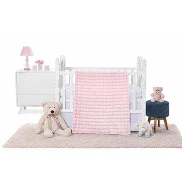 Imagem de Cobertor Para Bebê Hipoalergenico Lille Baby 90x110cm - Etruria, Rosê