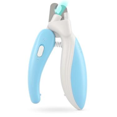 Imagem de Cortador de Unhas Pet com Luz LED | Segurança e Precisão para Cães e Gatos | Aço Inoxidável Profissional com Trava de Proteção