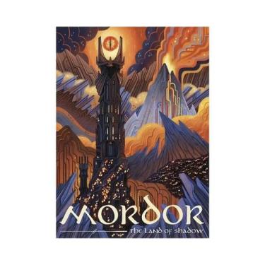 Imagem de Pôster Vintage Do Senhor Dos Anéis, Impressão Em Tela, Arte De Parede 