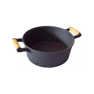 Imagem de Caçarola de Ferro Fundido 2 Alças Sem Tampa - 6 Lt