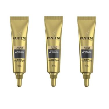 Imagem de Kit Pantene Hidro Cauterização 3 Ampolas De 15Ml