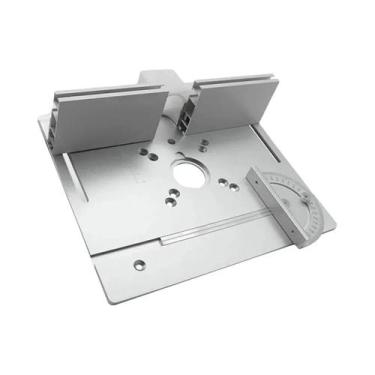 Imagem de Placa De Inserção De Precisão Em Alumínio Para Mesa De Tupia Com Guia 