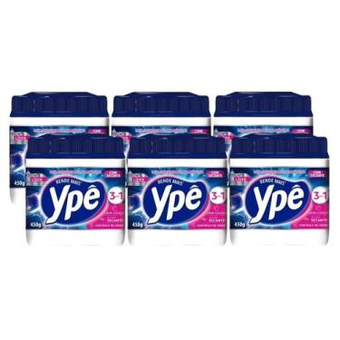 Imagem de 6 Detergente Maquina De Lava Louças Ypê Pó 18 Lavagens 450G - YPE