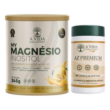Imagem de My Magnesio Inositol 245g Maracuja + Poliv Az Premium 90 Cap A Vida Na