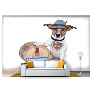 Imagem de Papel De Parede Oktoberfest Cão Barril  Anm112