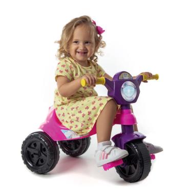 Imagem de Triciclo Kemotoca Carrinho Passeio Motoca Tico Tico Criança Unicórnio