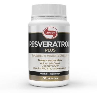 Imagem de Resveratrol Plus Suplemento Alimentar Vitafor 60 cápsulas
