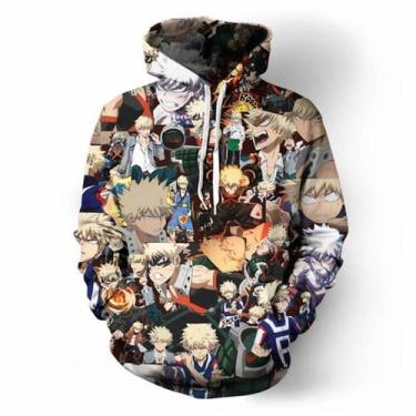 Imagem de Pulôver de anime com estampa 3D My Heroes Academias, manga longa - Tai