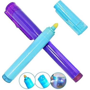Imagem de Caneta Detecta Notas Falsas Verdadeiras Luz Ultra Violeta Identificado