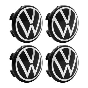 Imagem de Jogo Calotinha 56mm Centro de Roda KRMAI Volkswagen Nivus/Vi - GFM