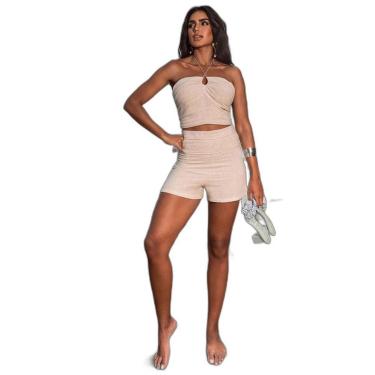 Imagem de SHORTS DE LINHO FEMININO CINTURA ALTA 90516-Feminino
