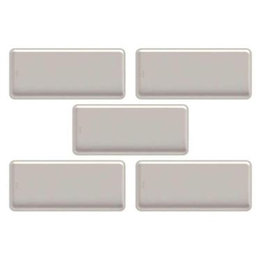 Imagem de Kit 5 Bandejas Plásticas Flow 34x15cm Servir Restaurante Buf - Ou