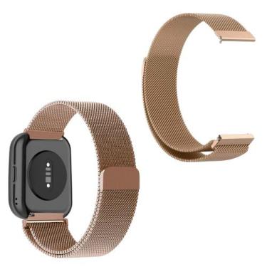 Imagem de Pulseira 22mm metal fecho magnético para Amazfit Bip 6 - Genérica