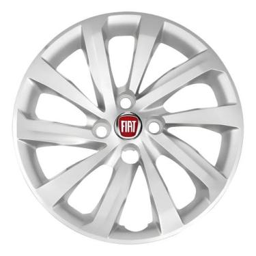 Imagem de Jogo Calota Fiat Nova Strada 2018 2019 2020 2021 2022 Aro 14 - Grid