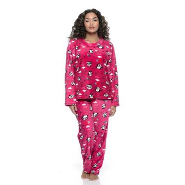 Imagem de Pijama Feminino Adulto Promoção Ultra Soft Manga Longa - Tere, Pink pa