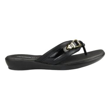 Imagem de Chinelo feminino ortopédico piccadilly, Preto, 37